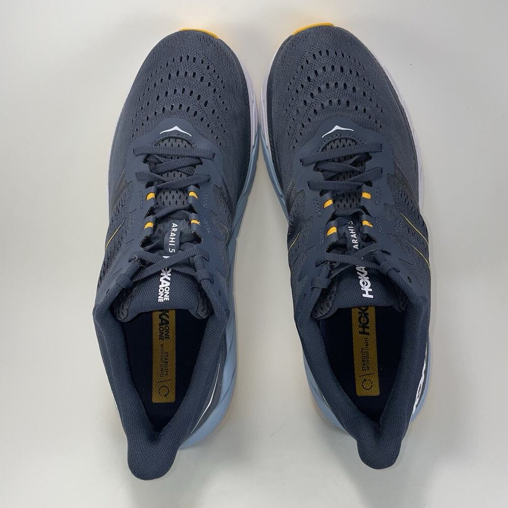 Hoka One One Arahi 5 Running Shoes Mens Size 11.5 D Ombré Blue/Blue Fog Athletic - Picture 5 of 10